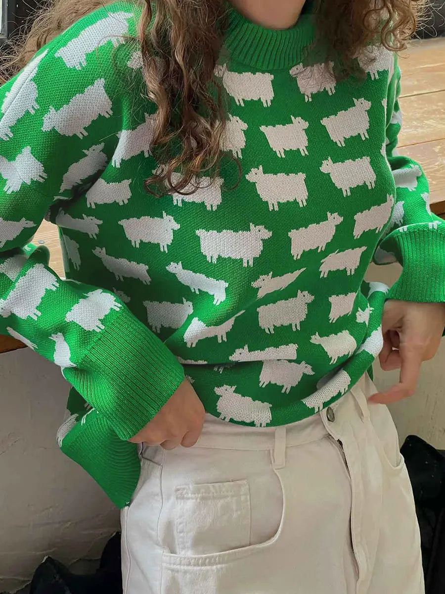 Fabiana - Suéter navideño cálido para mujer