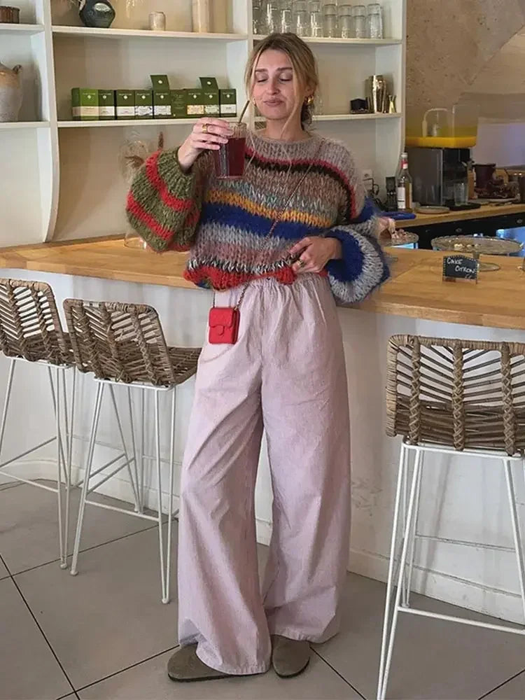 Costanza - Suéter de punto colorido para mujer