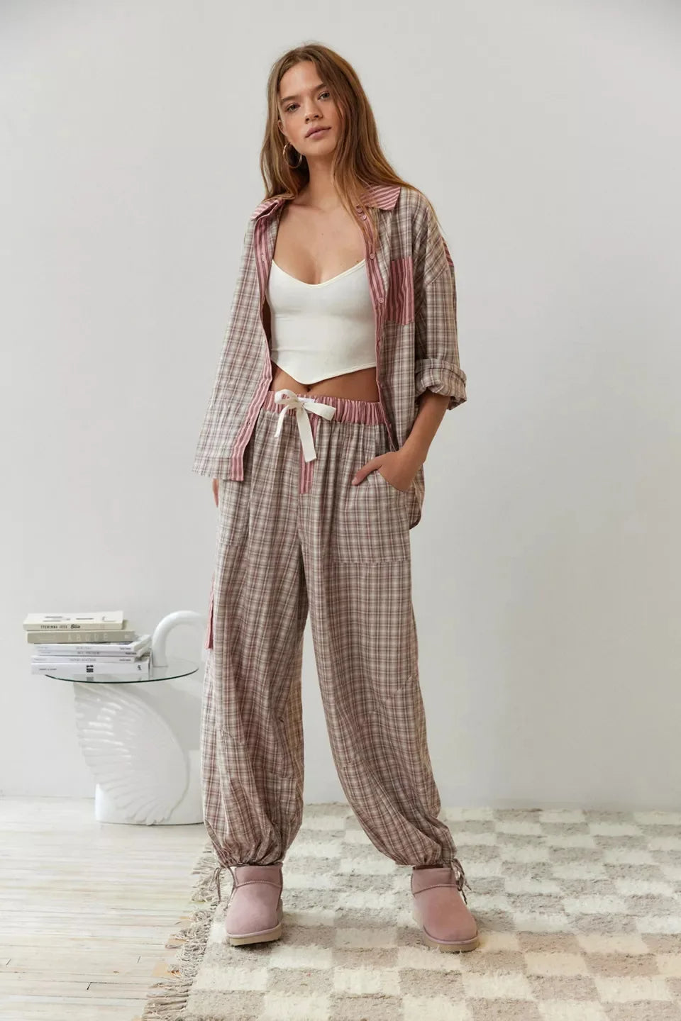 Madeline - Conjunto de pijama holgado para mujer