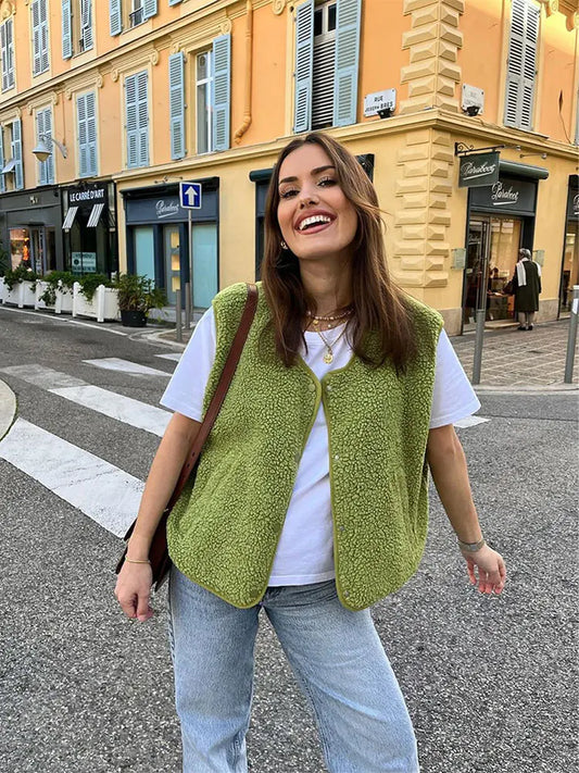 Frida - Chaleco de lana para mujer