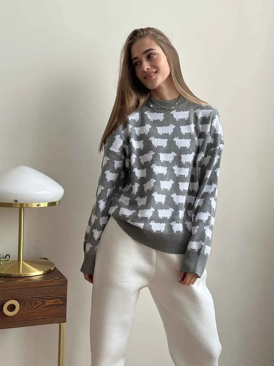 Fabiana - Suéter navideño cálido para mujer