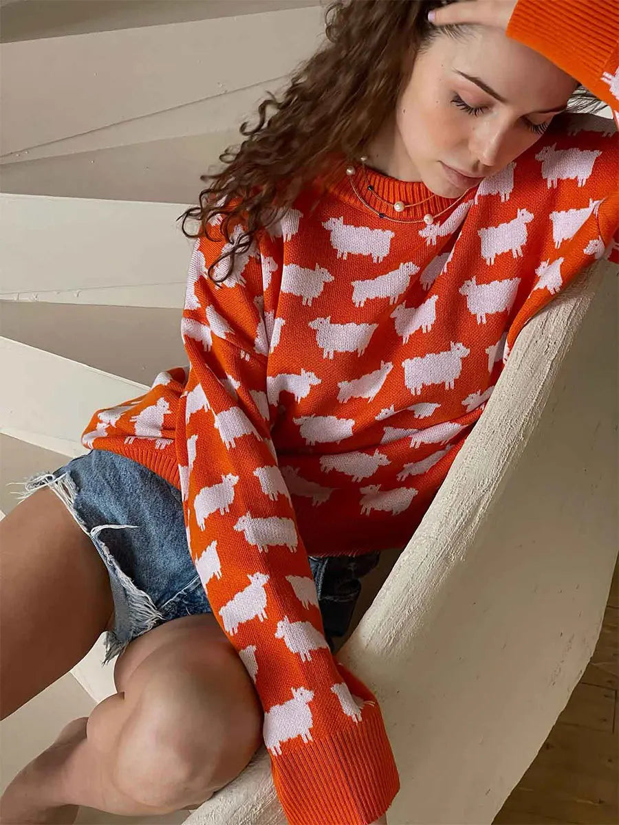 Fabiana - Suéter navideño cálido para mujer