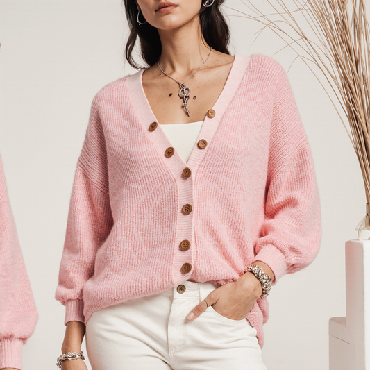 Flor - Chaqueta de punto elegante